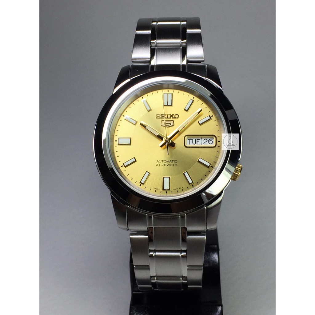 นาฬิกา ไซโก้ ผู้ชาย SEIKO 5 Automatic รุ่น SNKK13K1 Automatic Men's Watch Stainless Steel จาก CafeNalika ของแท้ 100 %
