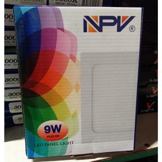 หลอดเหลี่ยมฝัง NPV Panel LED 9 w 144 mm. 6500k