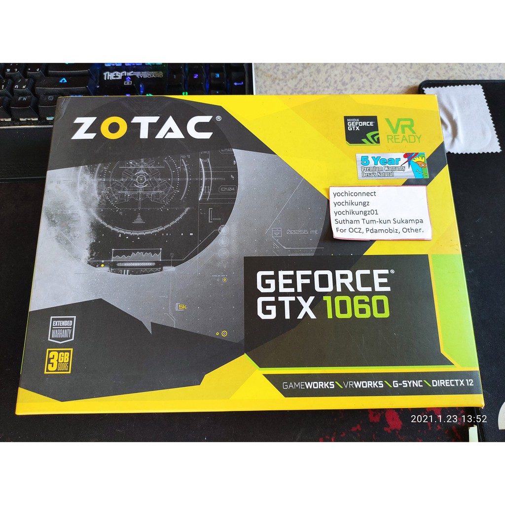 ZOTAC GTX 1060 3GB (มือสอง ประกันหมดแล้ว)