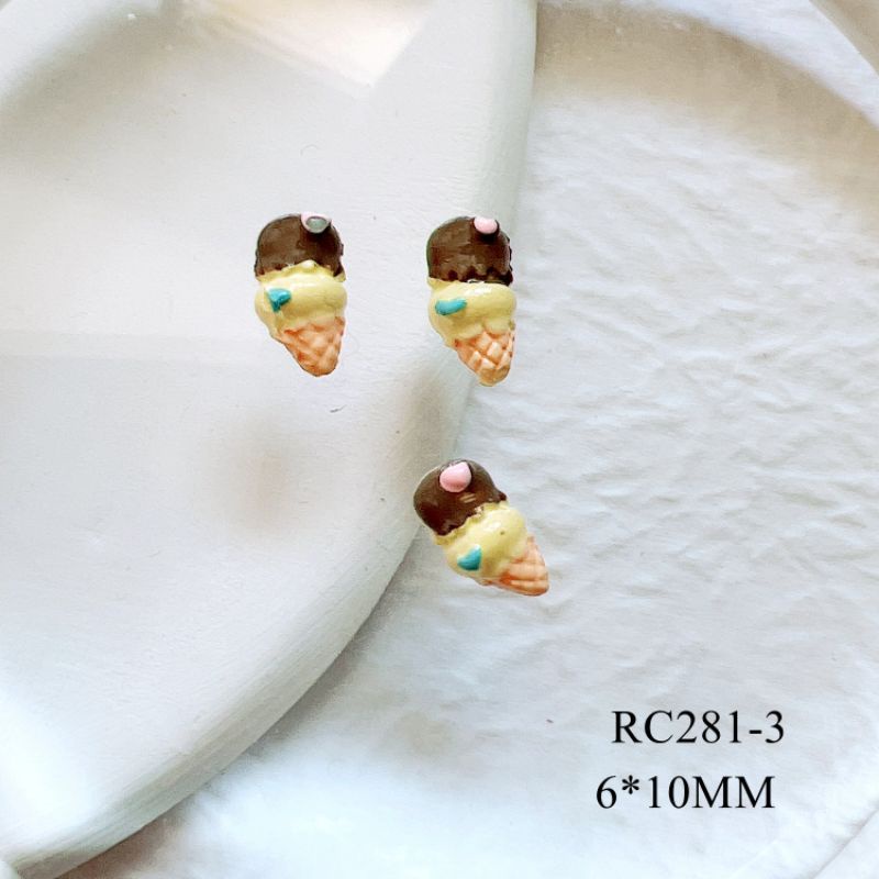เรซิ่นไอศครีม ตกแต่งเล็บ ไอศครีมโคนจิ๋ว(แพคล่ะ 20 ชิ้น) ราคา ถูกที่สุด ดีลบีเคเค แกลเลอรีภาพที่ 5