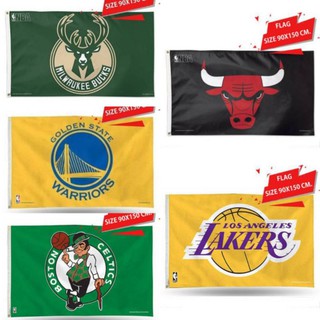 ธงโลโก้ทีมบาส NBA Size 90X150 Cm.