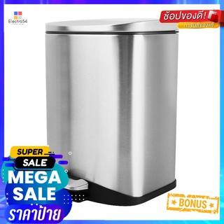 ถังขยะเหยียบ ACCO EK9366MT ขนาด 6L สีเงินROUND DUSTBIN PEDAL ACCO EK9366MT 6L SILVER