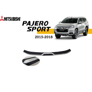 ชายบันไดหลัง Mitsubishi Pajero Sport 2015-2018 ชุบ+ดำ V.2