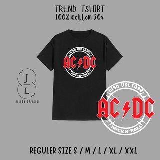 เสื้อยืด ACDC แรงดันสูง ROCK N ROOL UNISEX สําหรับผู้ชาย ผู้หญิง