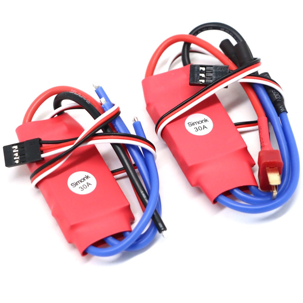Simonk ตัวควบคุมความเร็วไฟฟ้า ไร้แปรง 30A ESC ESC สําหรับเครื่องบินบังคับ 20A ESC