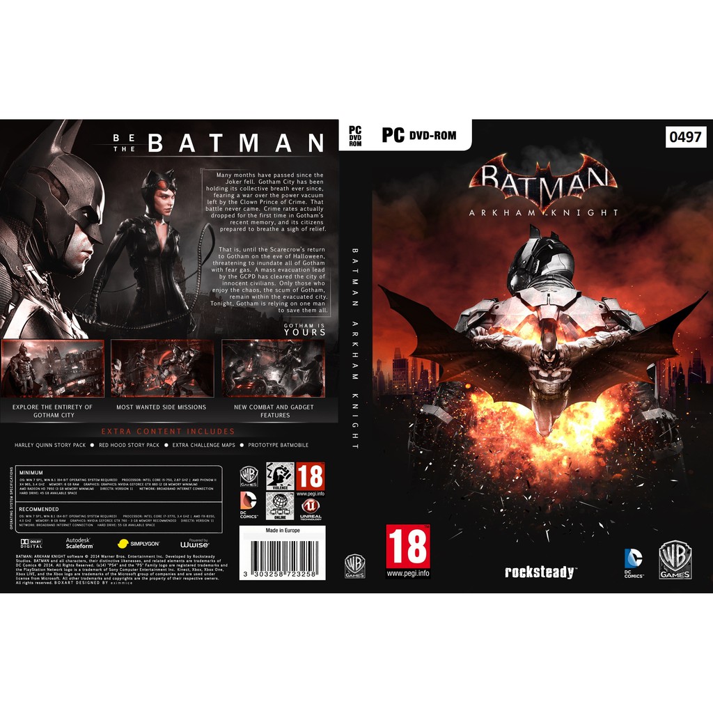 (PC DVD) Batman Arkham Knight Premium Edition