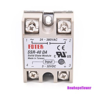 รีเลย์ Nfph Ssr 40 A พร้อมธงป้องกัน Ssr - 40 Da 40a Dc Control