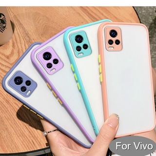 Vivo V20 Pro V20se V15 V9 เคสป้องกันเลนส์กล้องด้านหลังเกราะกันกระแทกแบบแข็งด้านหลัง