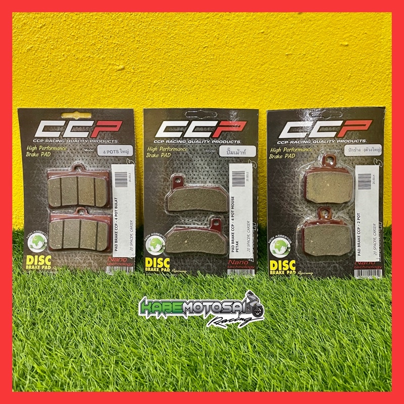 Ccp ผ้าเบรกสําหรับ NISSIN BREMBO PAD BREK 4 POT 2 POT P34