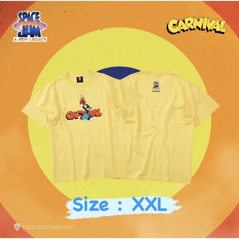 Carnival X Space jam SYVESTER T-Shirt Yellow