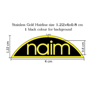 Etching Stainless Gold Hairline size 1.22x4x0.8 cm (DM)