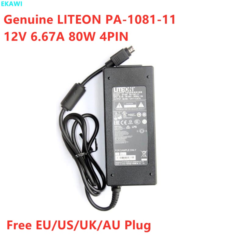 LITEON PA-1081-11 12V 6.67A 80W 0219B1280 อะแดปเตอร์ AC สําหรับ ELO E359019 EA10953A-58 PW201 พาวเวอ