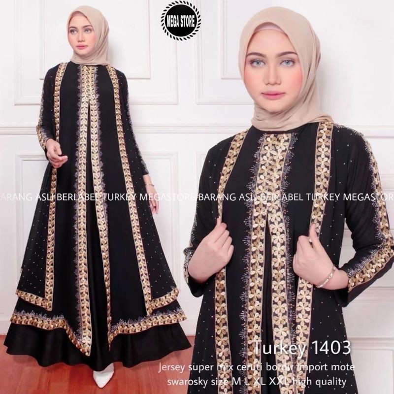 Abaya Turkey 1403 ผลิตภัณฑ์ดั้งเดิม