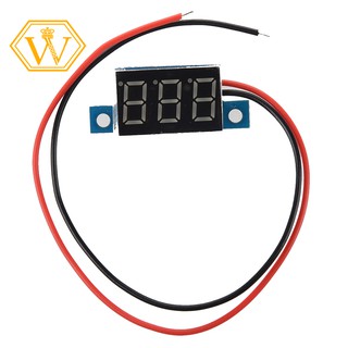 ☀Ready Stock☀Mini Digital Voltmeter LED Voltage Display Panel Meter 3.3-30V Green LED