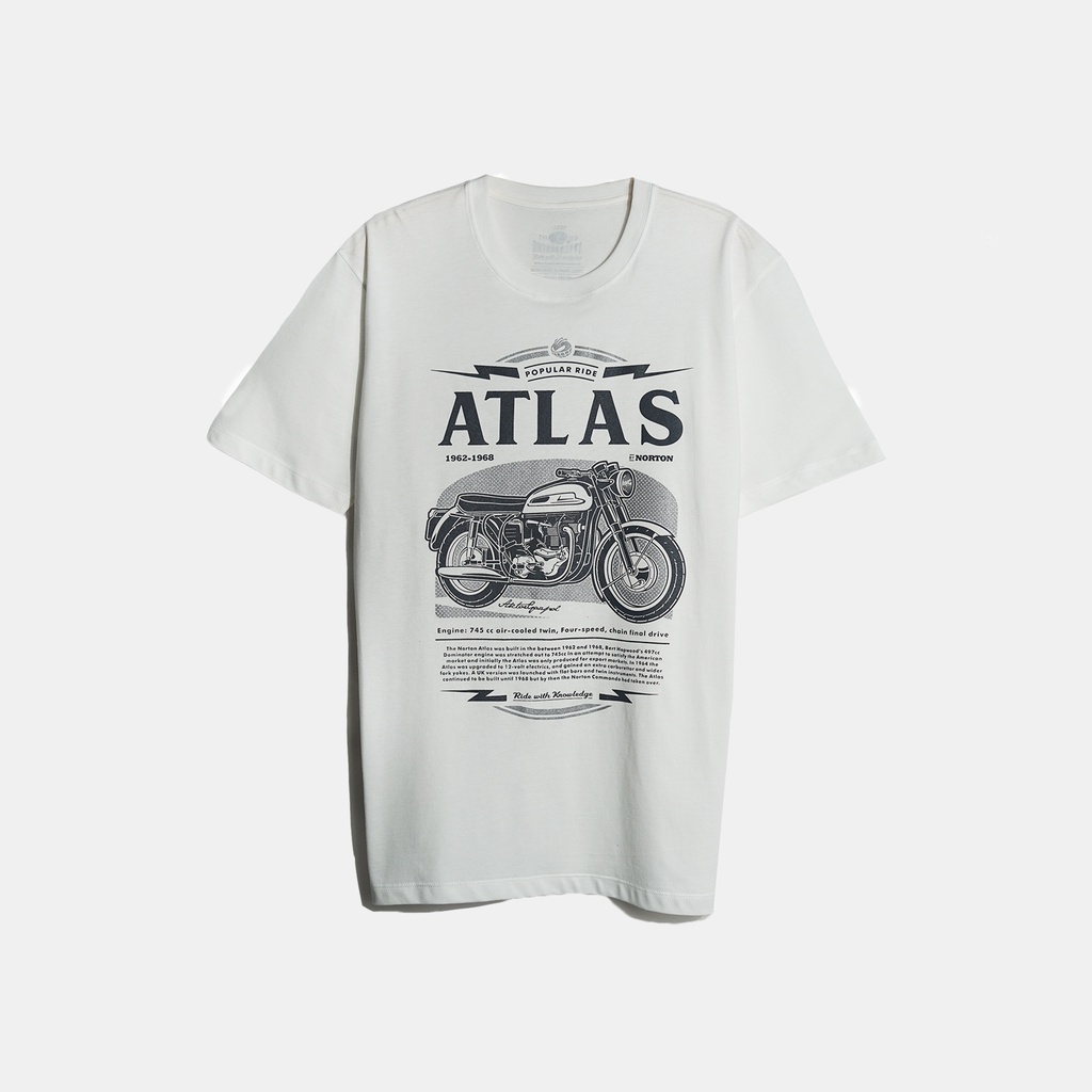 เสื้อยืด Actorgaspol NORTON ATLAS WHITE