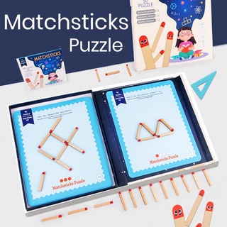 ไม้แท่งแม่เหล็ก ต่อสร้างรูปทรงเสริมพัฒนาการ Magnetic Match Stick