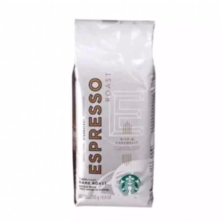 เมล็ดกาแฟคั่ว Starbucks Espresso Whole bean 250g พร้อมส่ง บริการบดฟรี เมล็ดกาแฟคั่วเข้ม แท้100%