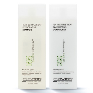 โปรโมชั่น : เซ็ทคู่ ลดผมร่วง Giovanni Eco Chic Tea Tree Triple Treat Invigorating ShampooConditioner8.5 250ml