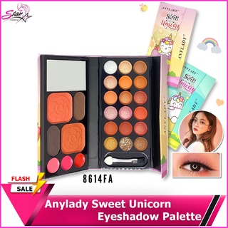 Anylady Sweet Like A unicorn 8614FA ชุดแต่งหน้าพาเรทกระเป๋า