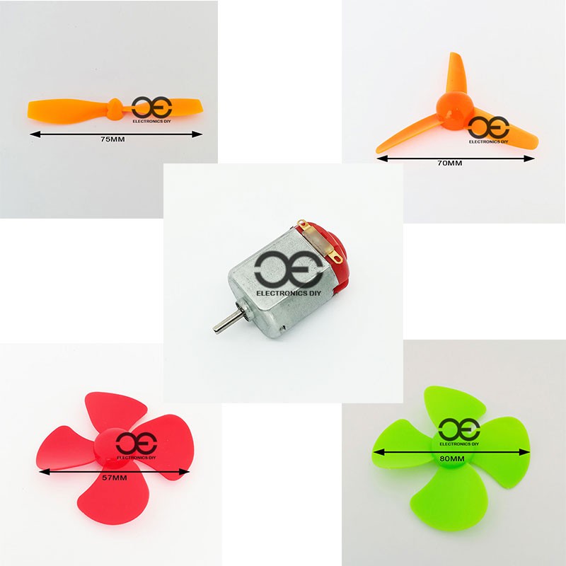 1.5V~6V DC Brushed Motor โครงการ DIY [มอเตอร์ DC Projek]