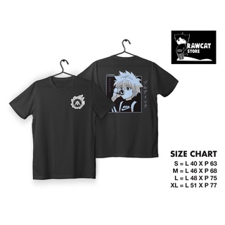 ผ้าฝ้ายแท้เสื้อยืด พิมพ์ลายอนิเมะ Hunter X Hunter Killua Zoldyck สําหรับผู้ชายS-4XL