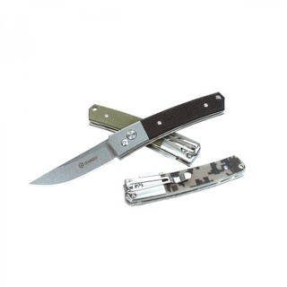 มีดพับ (pocket knife) Ganzo G7361 ของแท้ เหล็ก 440C ปุ่มเปิดดีด Auto lock-safe ด้ามG10 มีดเดินป่า EDC