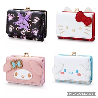 กระเป๋าสตางค์ ลายการ์ตูนญี่ปุ่น Kuromi Cinnamoroll My Melody สไตล์ญี่ปุ่น กระเป๋าสตางค์ ลายคิตตี้