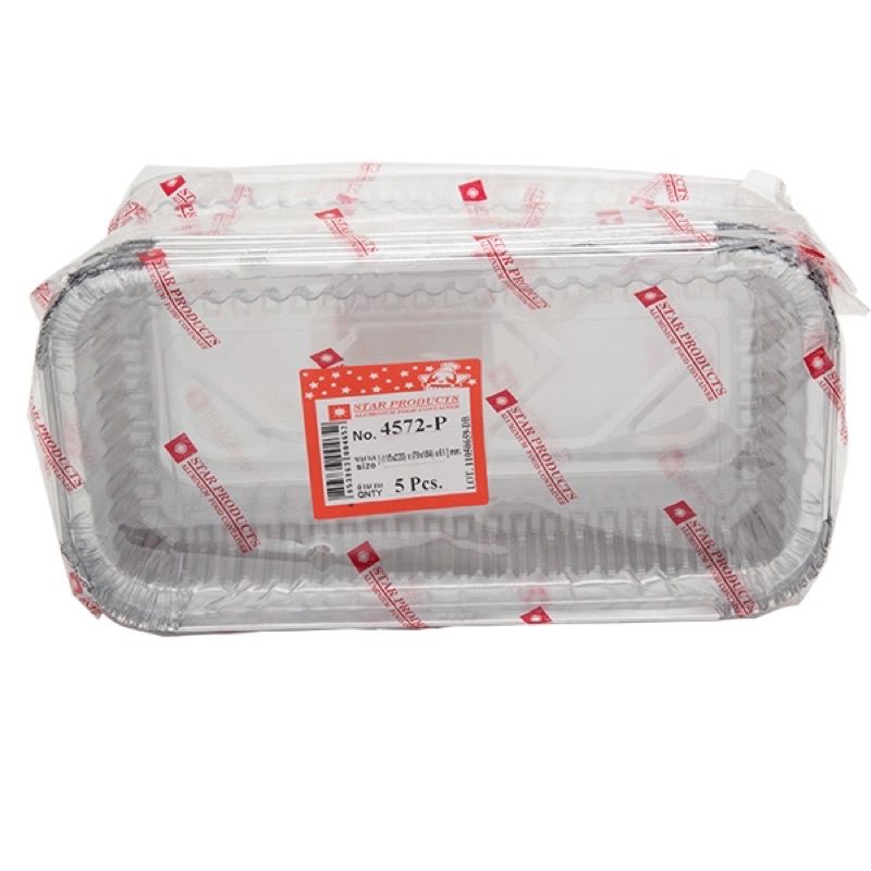 P_ถาดฟอยล์พร้อมฝา สตาร์โปรดัคส์ 4572-P สำหรับเบเกอรี่
