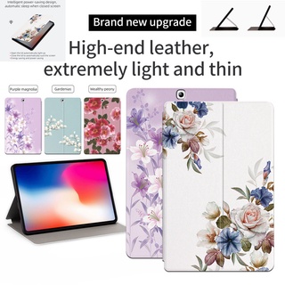 เคสหนัง PU ฝาพับ ลายดอกไม้ กันเหงื่อ คุณภาพสูง สําหรับ Samsung Galaxy Tab S2 9.7 นิ้ว SM-T810 SM-T815 T815Y SM-T813 T813N SM-T819 T819N T819Y
