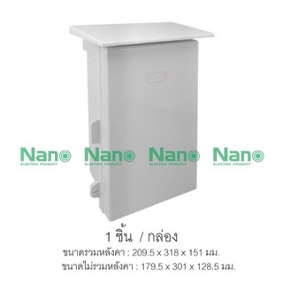 Nano ตู้กันฝนพลาสติก นาโน NANO-101W ตู้กันฝน เบอร์1 ตู้กันน้ำ ตู้พลาสติก ฝาทึบ