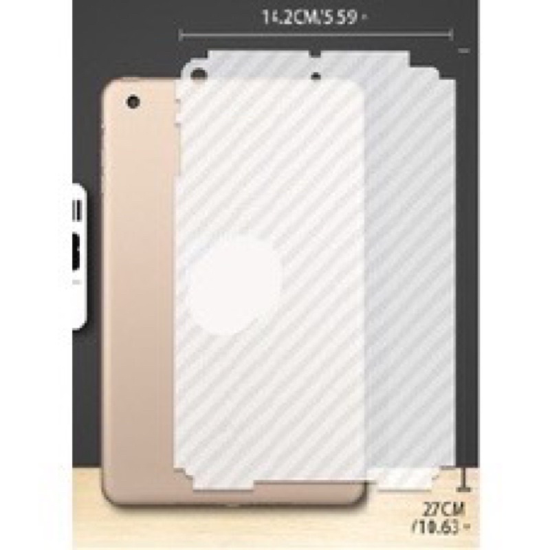 ฟิล์มกันรอย หลังเครื่อง ลายเคฟล่าสำหรับ iPad 9.7 Mini 6 gen 7/8/9 10.2 air4 10.9 Mini 5 mini 4 ipad 2/3/4 air3 10.5