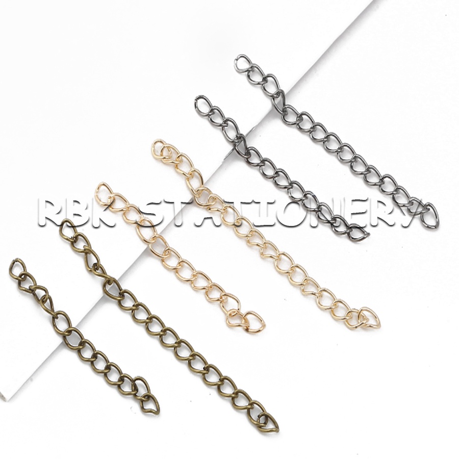 โซ่ปรับระดับ อะไหล่เครื่องประดับ 5 ซม. 7 ซม.10 ชิ้น/ห่อ อุปกรณ์ร้อยลูกปัด อุปกรณ์ DIY อุปกรณ์ร้อยสร้อยข้อมือ