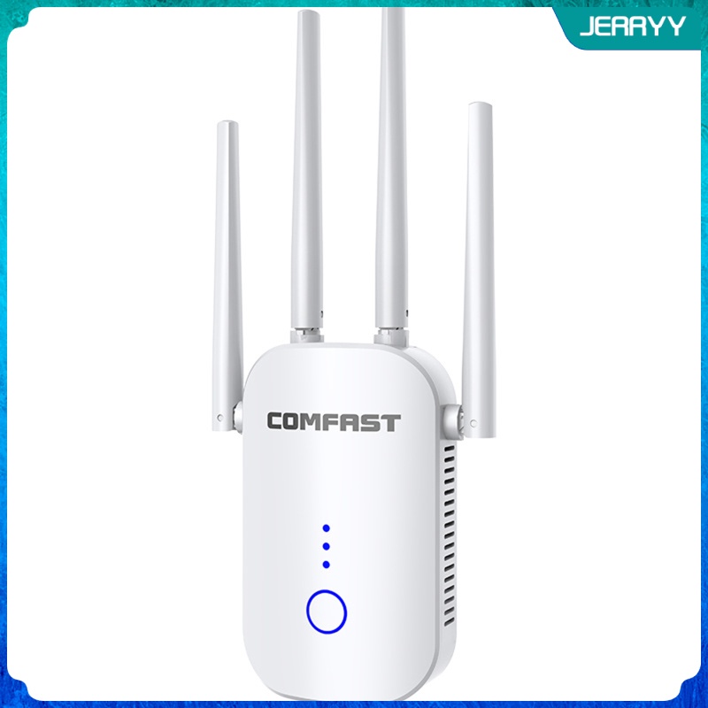 1200Mbps Dual Band Wi-Fi Extender อุปกรณ์ขยายสัญญาณไร้สาย 4x เสาอากาศ ...
