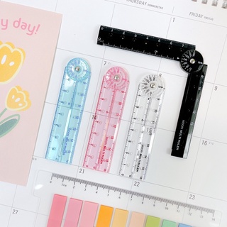 Midori Multi Ruler - 16 cm (Good Design Award) ไม้บรรทัดโปร่งแสง พับได้ ขนาด 16 CM.