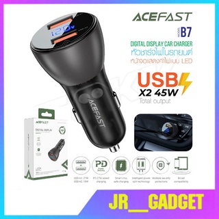 ACEFAST B7 หัวชาร์จ ที่ชาร์จในรถ ชาร์จเร็ว 45W 2USB มีจอแสดงผล Fast Charge Car Charger 45W 2xUSB-A LED digital display