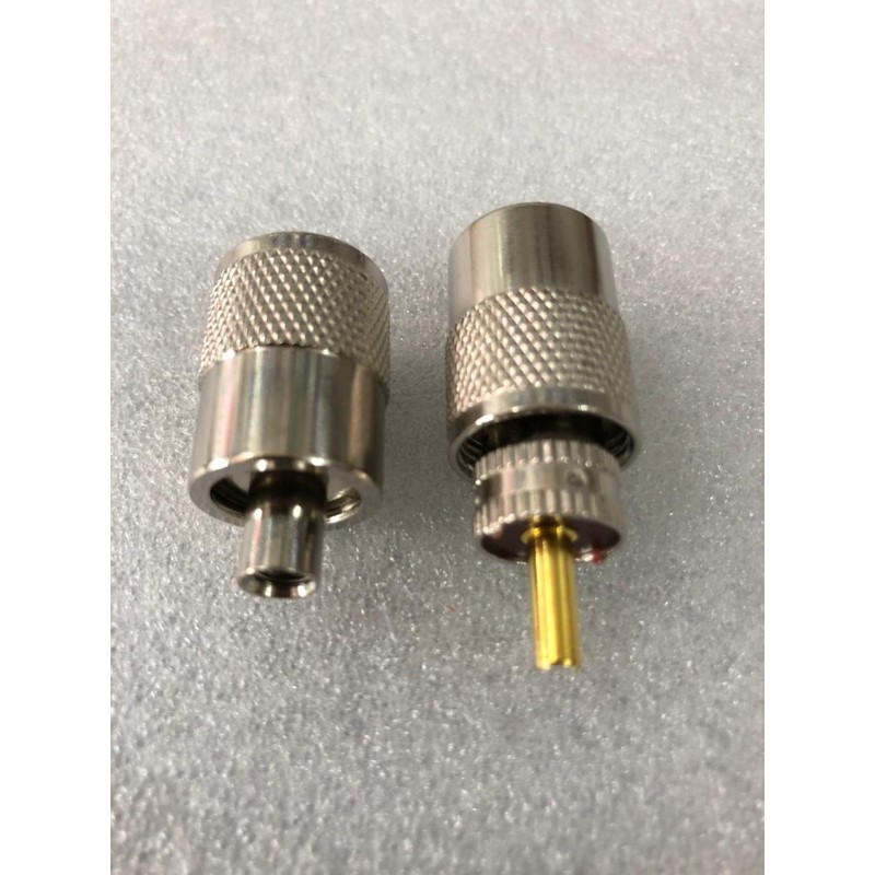 ขั้วต่อชาย RG 58 ถึง UHF, สาย Sl16j ตัวผู้ PL259 ตัวผู้ PL 259 ถึง RG58 belden เชื่อมต่อเสาอากาศ RIG