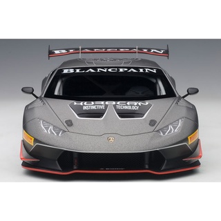 AUTOart 1/18 : 81559 LAMBORGHINI HURACAN SUPER TROFEO 2015 (DARK GREY/#63)