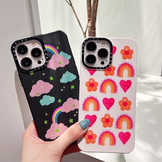 พร้อมส่ง CASETiFY 【สีส้ม-แดง ชมพู-เขียว nebula】เคสโทรศัพท์มือถือซิลิโคน TPU นิ่ม กันกระแทก คุณภาพสูง สําหรับ iPhone 13 Pro MAX 12 11 Pro MAX XR X XS MAX 7 8 Plus