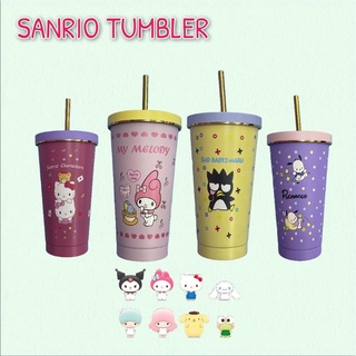 แก้วเก็บอุณหภูมิ Sanrio Tumbler งานสกรีนสวยมาก 😍 ด้านในเป็นสแตนเลสฟู๊ดเกรด ปลอดภัย 500 ml