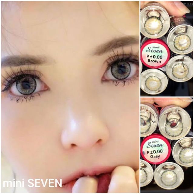Pitchylens Mini Seven สายตา 00 ถ ง 1000 Brown Gray Contactlens บ กอาย คอนแทคเลนส ราคาถ ก แถมตล บฟร Shopee Thailand