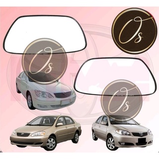 กระจกมองข้าง สําหรับ Toyota Vios Ncp42 Altis Zze122 Camry Acv30 Kaca Cermin Sisi SIDE MIRROR GLASS 2001 2002 2003 2004