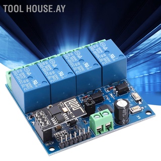 [Tool House.ay] Esp8266 5V โมดูลรีเลย์ 4`Channel ไร้สายสําหรับโทรศัพท์มือถือ Android