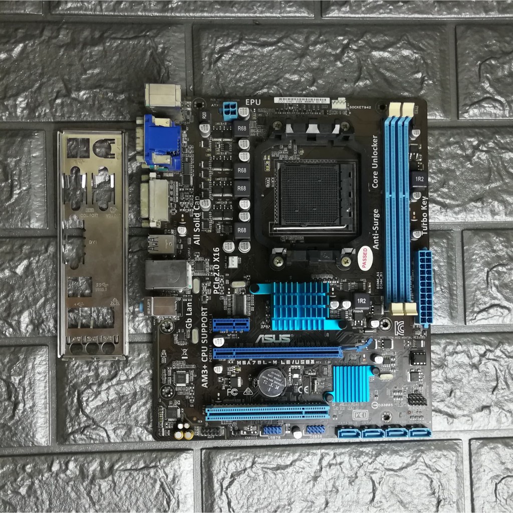⚡️เมนบอร์ด ASUS M5A78L-M LE /USB3 Socket AM3+ (มีฝาหลัง) ฟรีSpeakerเมนบอร์ด