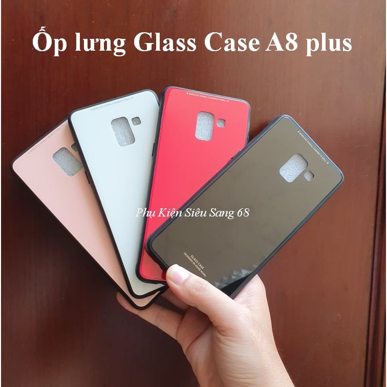 ซัมซุง A8 พลัส| เคส GLass Samsung A8 plus - PK68