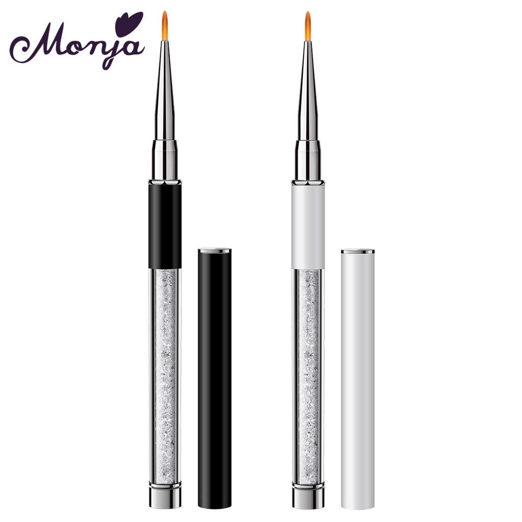 Monja แปรงเล็บ แปรงเส้น แปรงทาสี ซับบาง เครื่องมือออกแบบเล็บ ออกแบบเล็บ liner brush gel polish tool