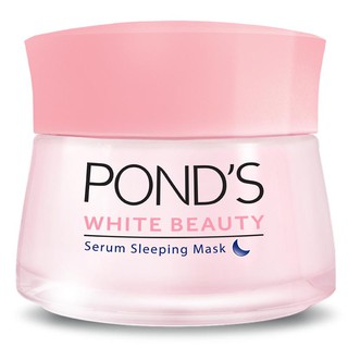 ﻿PONDS White Beauty Serum Sleeping Mask พอนด์ส ไวท์ บิวตี้ เซรั่ม สลีปปิ้งมาสก์ สูตรกลางคืน บำรุงผิวหน้าขาวใส 50g.