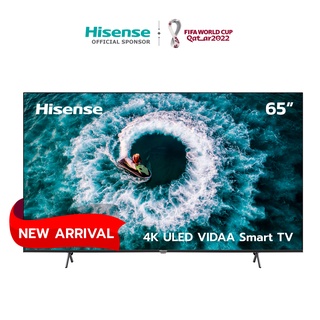[New arrival 2022]  Hisense TV ทีวี 65 นิ้ว 4K ULED(QLED) VIDAA U5 Smart TV Netflix & Youtube & MEMC 60HZ Wifi 2.4 & 5 Ghz /DVB-T2 / USB2.0 / HDMI /AV รุ่น 65EU6H