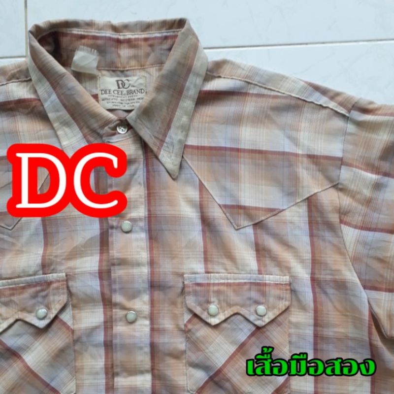 เสื้อเชิ้ตกระดุมมุกมือสอง DC !! Made in usa 🔥