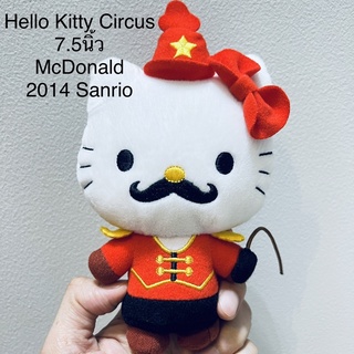 #ตุ๊กตา #คิตตี้ #7.5นิ้ว #งานสวย #McDonald’s #ป้าย #2014 #Sanrio #ลิขสิทธิ์แท้ #หายาก #งานปักล้วนๆ #Hello #Kitty #Circus