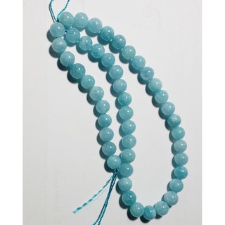 หินอความารีน (Aquamarine) อย่างดี ขนาด 8 mm.